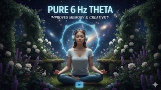 Pure 6 Hz Theta Waves | Boost Memory Formation, Creativity & Deep Focus ✨