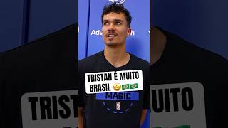 O Tristan da Silva é MUITO BR 🇧🇷, pô! #NBA #OrlandoMagic #shorts