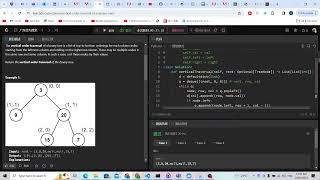 Leetcode 987. Vertical Order Traversal of a Binary Tree (bfs)