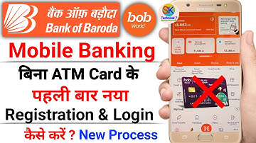 bob world mobile banking registration without atm card | bob world registration without atm card
