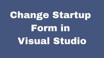 Hoe naar verandering opstarten het formulier in visueel studio
