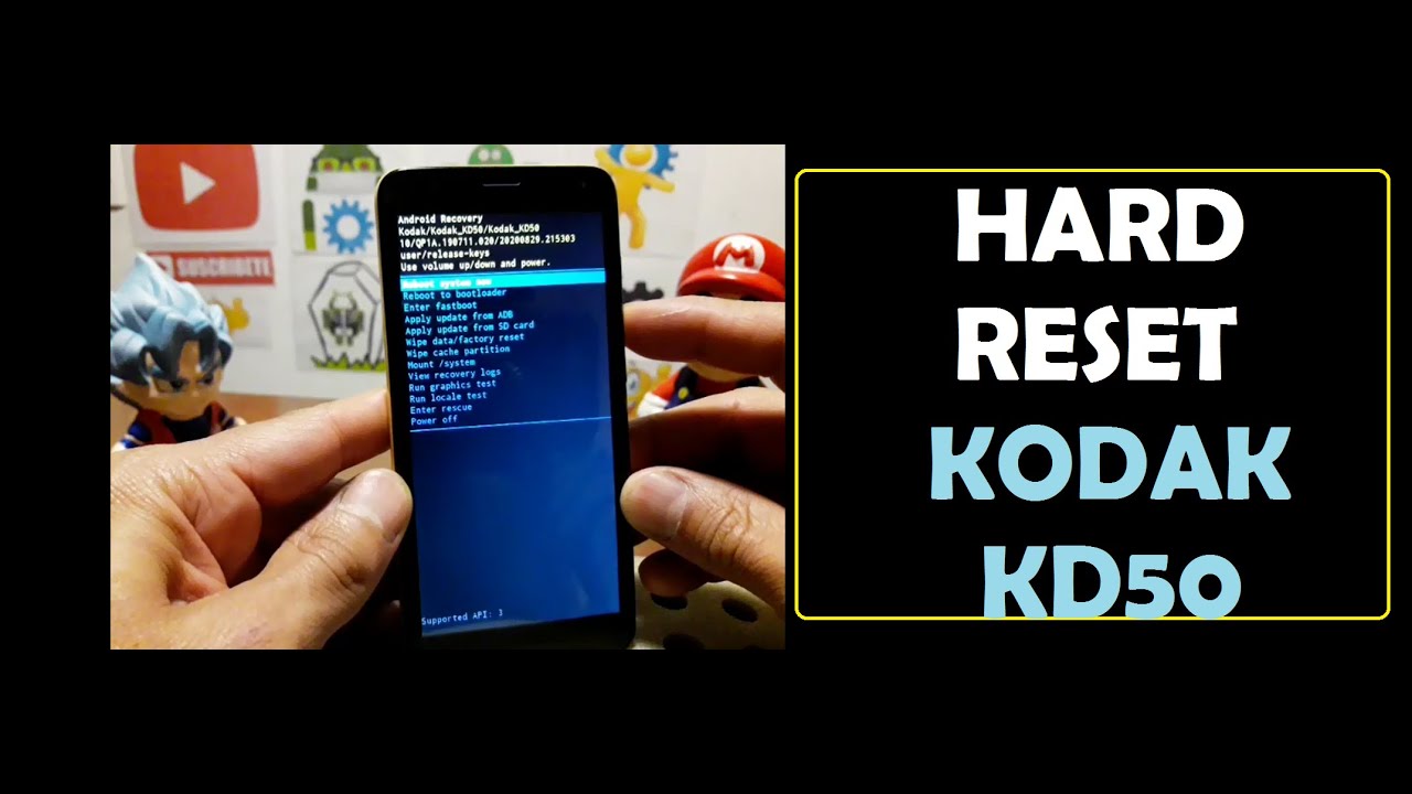 hard reset kodak KD50 YouTube