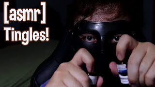 ASMR The Masked Man Gives You Tingles! (whispers, tapping, mic brushing, visual triggers & more) screenshot 3