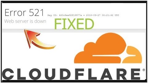 Cloudflare Server down problem // cloudflare error 521 web server down 