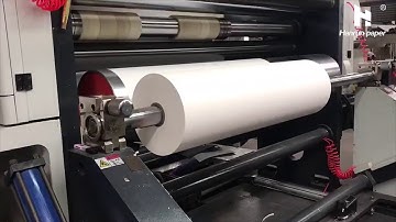 Jumbo roll sublimation paper rewindingn from Hanrun Paper