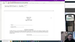 Math 112 Sp23 Exam 1 - Quick Walkthru