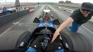 Ed Bliss Jr .front engine dragster