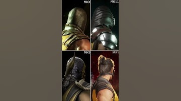 Scorpion MK1 vs MK11 vs MKX vs MK9 | Character Models Comparison
