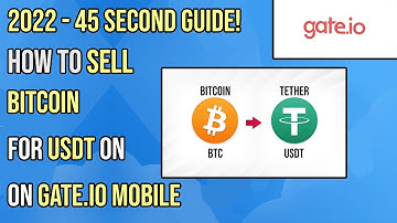 How to Sell BTC for USDT on Gate.io MOBILE | 45 second guide - 2022