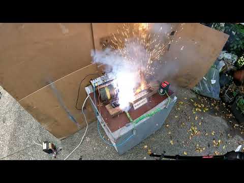 1 Lithium, 2 Carbon cells on 150 Volts AC