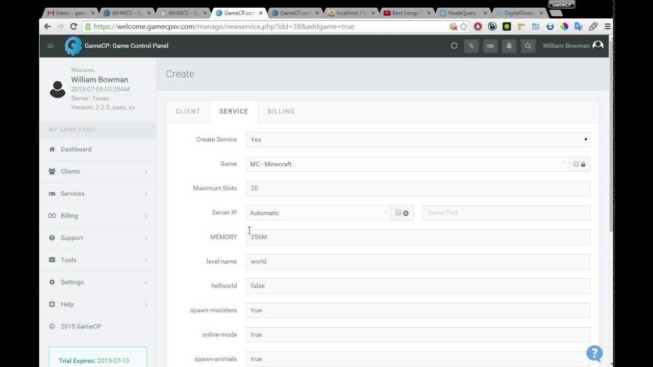 GameCP XV Game Control Panel: Enable/Disable FTP Access