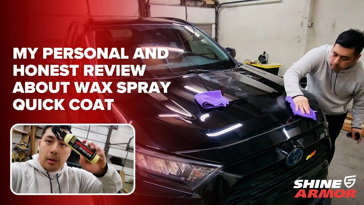 Theekart Shine Armor Quick Coat – Ceramic Coating - Car Wax Spray -  Waterless Car Wash & Wax - Hydrophobic Top Coat Polish & Polymer Paint  Sealant Protection + 1 Microfiber Towels