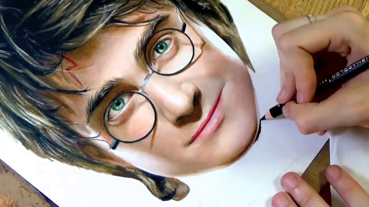Desenhando Harry Potter - Desenho Realista com Alexandre Porto Passo a  Passo - YouTube | Color pencil sketch, Harry potter colors, Pictures to draw