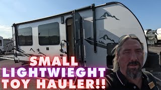 No Slide Toy Hauler Under 4500 Pounds! 2024 Forest River Cherokee Grey Wolf 18RRBL