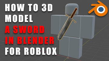 How to make a 3D Sword accessory with Blender and import it to Roblox studio. ⚔️