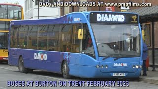 BUSES AT BURTON ON TRENT FEB 2023
