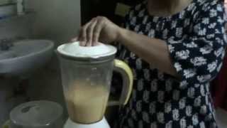 How to make mango,muskmelon(mixed fruit) milkshake (malayalam)