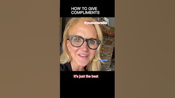START COMPLIMENTING PEOPLE THIS WAY🥰👍 #melrobbins #shorts #motivation #inspiration #life #advice