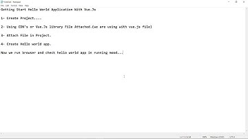 Quick Guide VueJS Hello World app (Installation & Getting start)