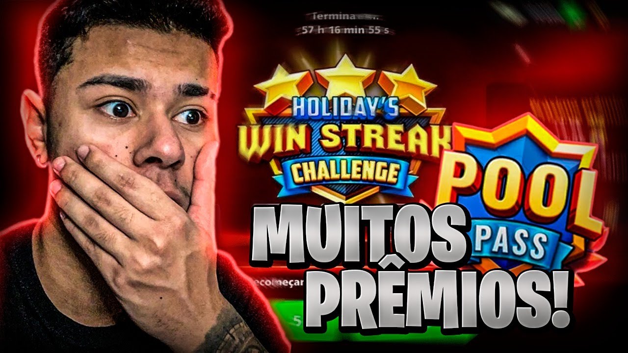 ÉPICO!!! COMPREI O NOVO POOL PASS COM VÁRIOS PRÊMIOS + JOGANDO o NOVO EVENTO! 8 BALL POOL