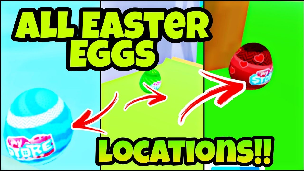 Where to Find All Easter Eggs Locations My Store Roblox Egg hunt