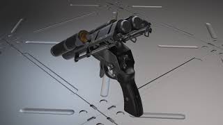 Alofs self loading magazine on double barrel german flare pistol - camera 1