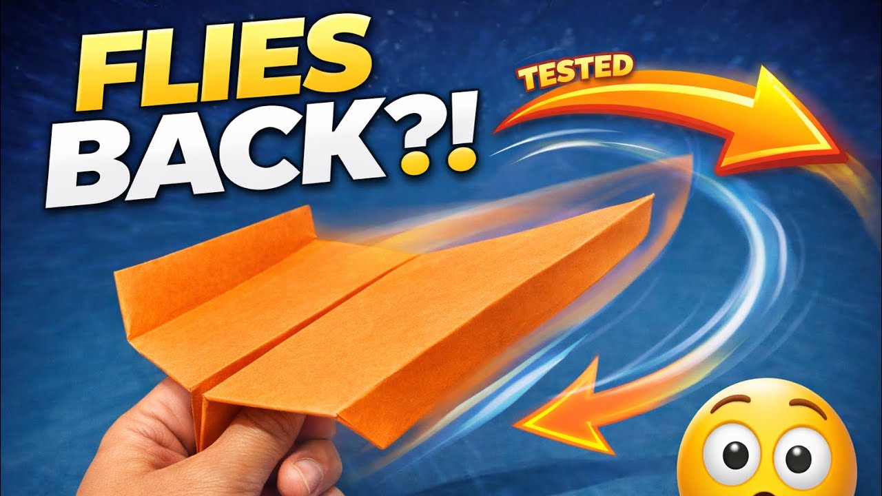 This Paper Boomerang ACTUALLY Comes Back ✈️ (Easy Tutorial)