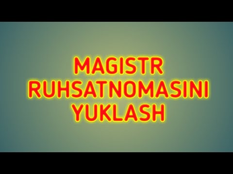 Video: Magistrni Qanday Almashtirish Mumkin