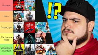 Tier List de jogos MUNDO ABERTO! - Sidão Do Game