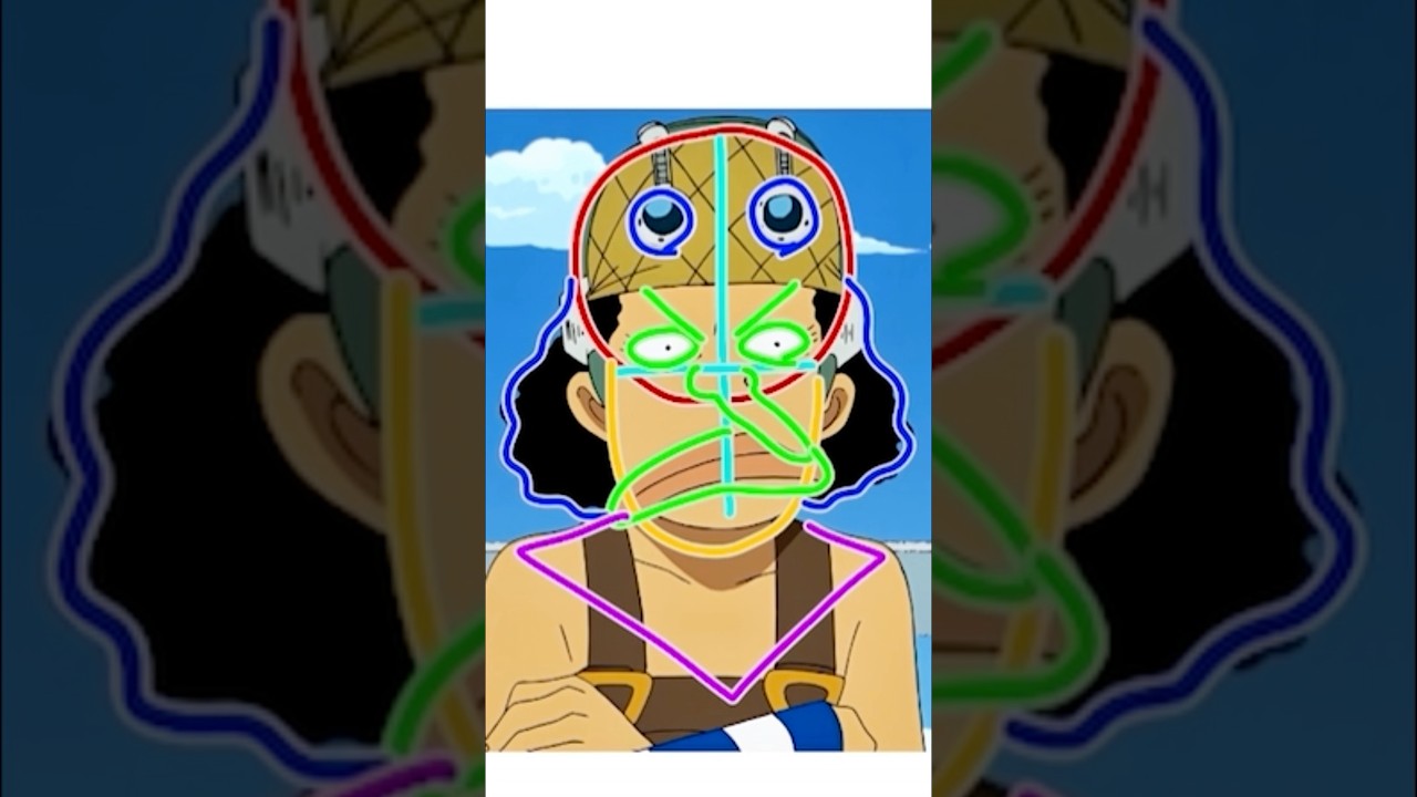 How to draw Usopp from ONE PIECE 👃🥽 #onepiece #usopp #howtodraw