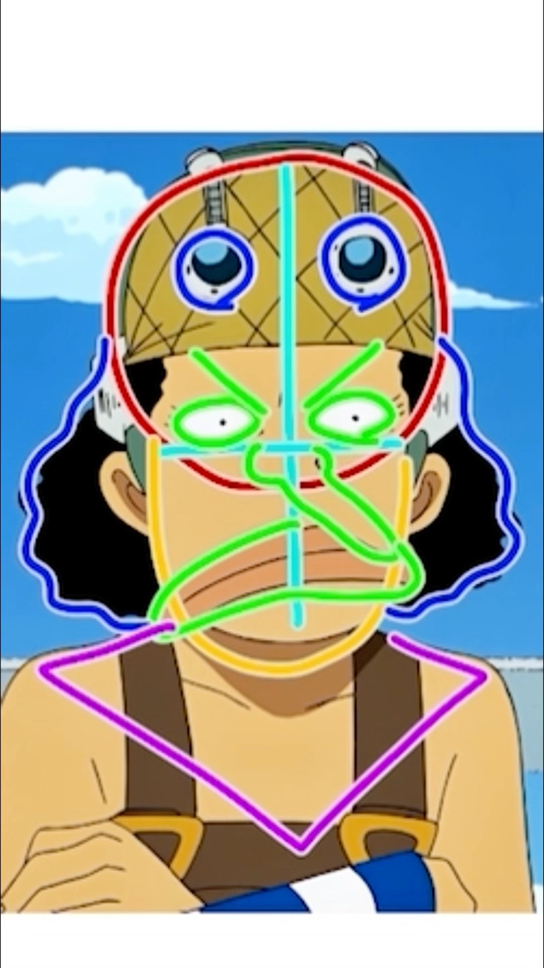 How to draw Usopp from ONE PIECE 👃🥽 #onepiece #usopp #howtodraw