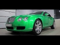 Bentley Continental GT. Оклейка пленкой 3М Green Envy