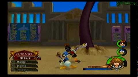 Kingdom Hearts II-Proud Mode Walkthrough-Part 40-Olympus coliseum 06-Hydra
