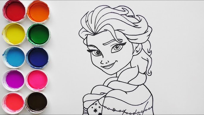 Dibujar y Colorea Elsa Frozen de Araco Iris - Dibujos Para Niños - Learn Colors / FunKeep - YouTube dibujar-y-colorea-elsa-frozen-de-araco-iris-dibujos-para-ni-os-learn-colors-funkeep-youtube