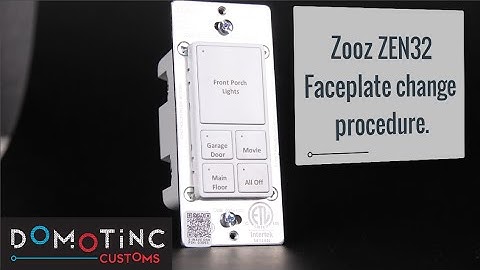 Changing Zooz ZEN32 faceplate
