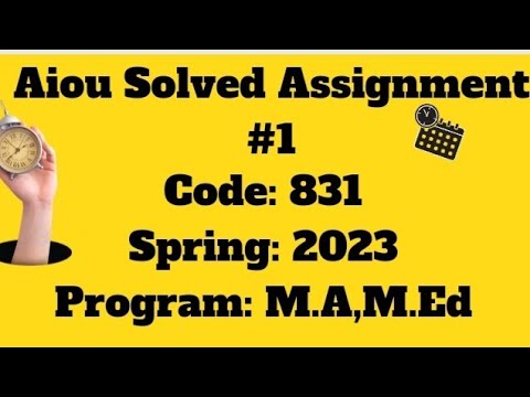 aiou solved assignment code 831