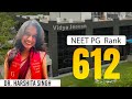 AIR 612 Dr. Harshita Singh | NEET PG 2025  Achiever's Journey at Vidya Jeevan