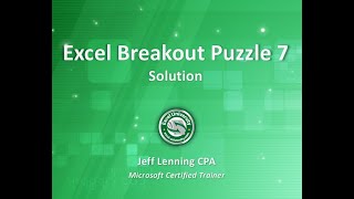 Details Excel Breakout Puzzle 7 Solution Guide