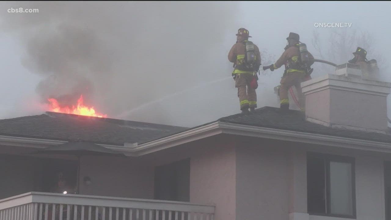 Firefighters battle 2-alarm townhome complex fire in University City ...