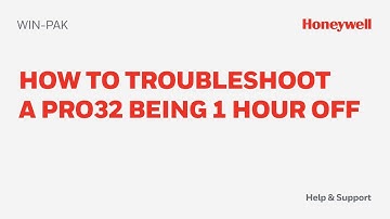 How to Troubleshoot a PRO32 Being 1 Hour Off in WIN-PAK - Honeywell Support