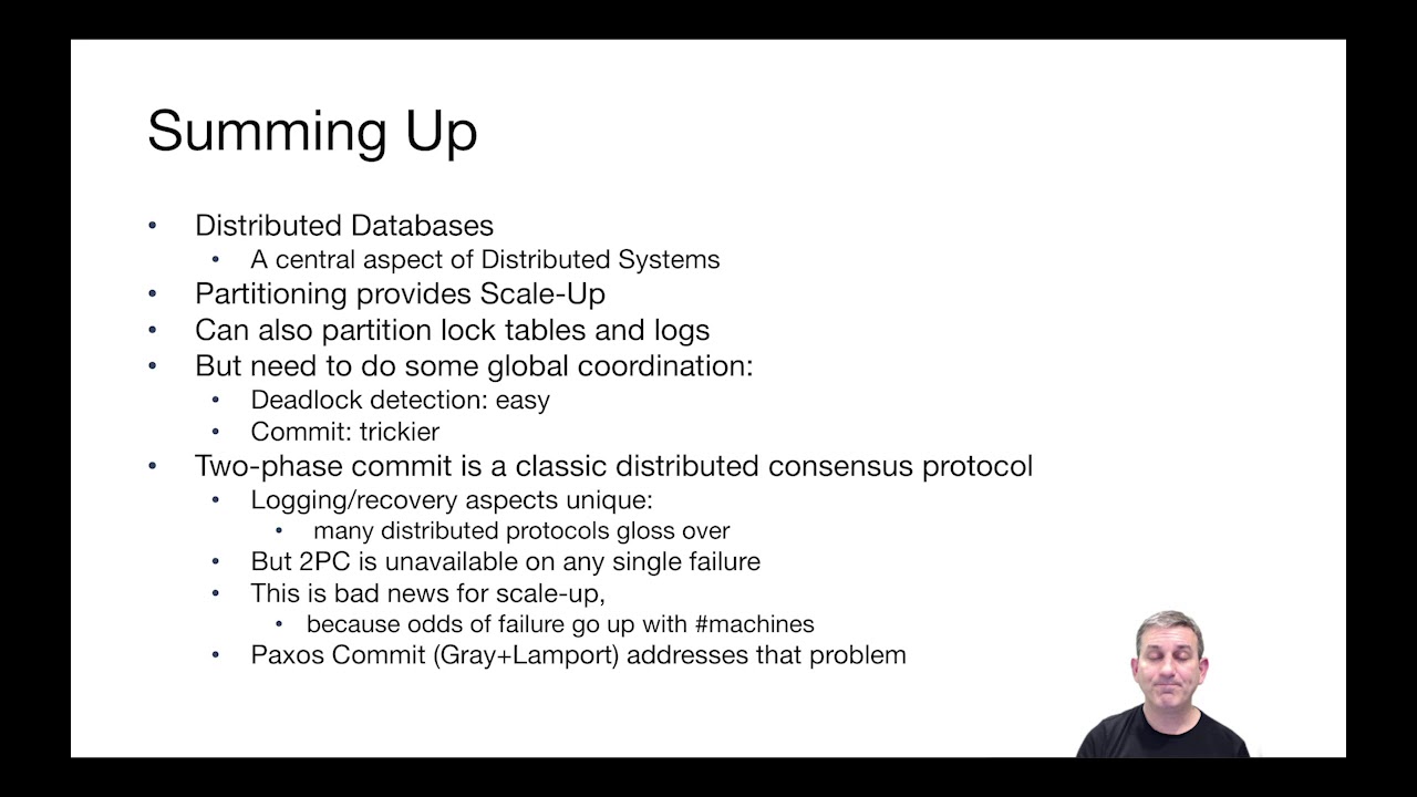 Lecture 22 Part 9: Summary of Distributed Transactions - YouTube