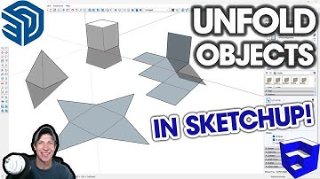 Unfold Objects EASILY in SketchUp with Eneroth Unfold Tool!