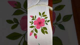 🌸 How to paint a Simple flower painting #shorts #youtubeshorts #painting #fabricpainting #pk7