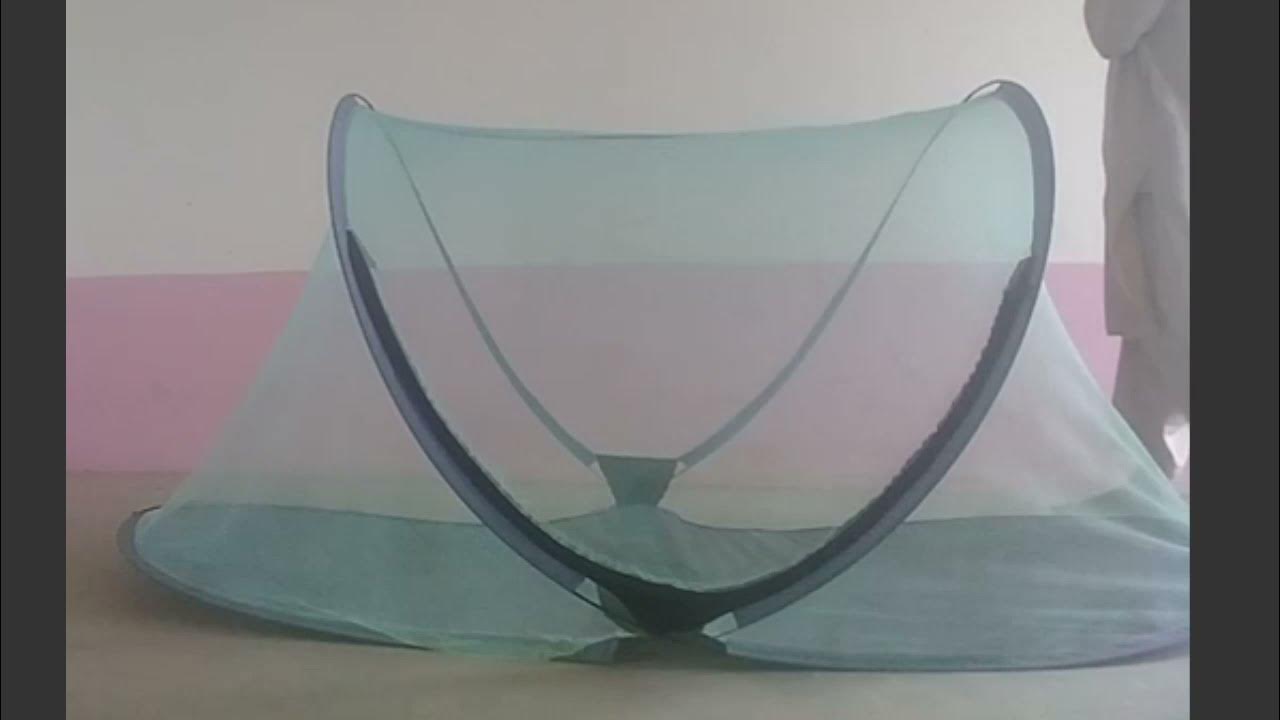 how to fold mosquito net, how to close mosquito net or tent مچھر دانی