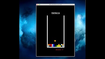 Very basic Tetris type game with Python 3 and Turtle