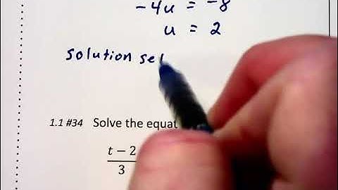 1.1a - Solving Linear Equations - part 1