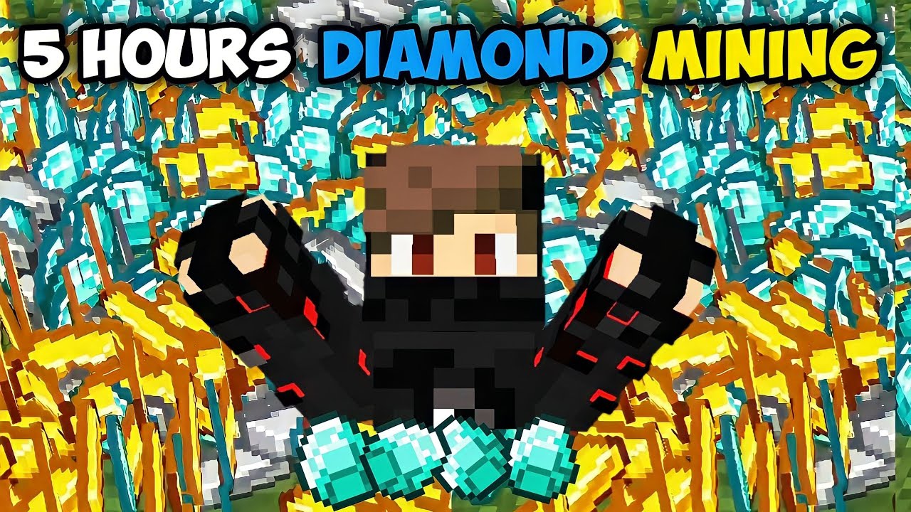 5 HOURS DIAMOND MINING in 1.19 minecraft survival series [#3] || # ...
