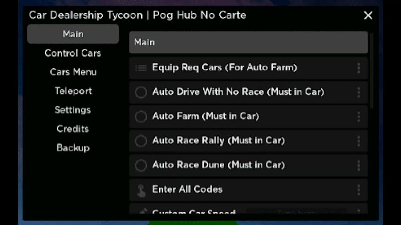 Car Dealership Tycoon Script GUI (Pastebin 2023) YouTube