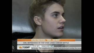 6 Yr Old Mrs Justin Bieber Dies (Very Touching) Today Show 9 27 2012
