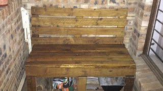 Diy Pallet Bench - In 30 Seconds